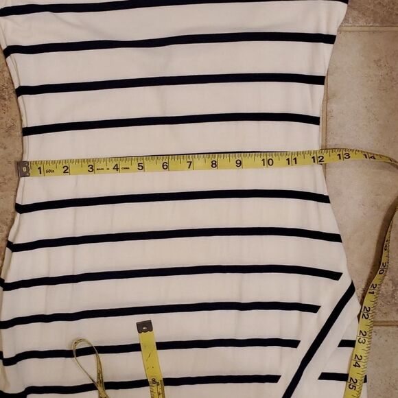 Lovers + Friends sweet surrender bodycon white and navy blue dress - Picture 11 of 15